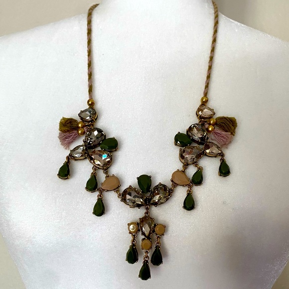 J. CREW Jewels and Tassels Necklace
